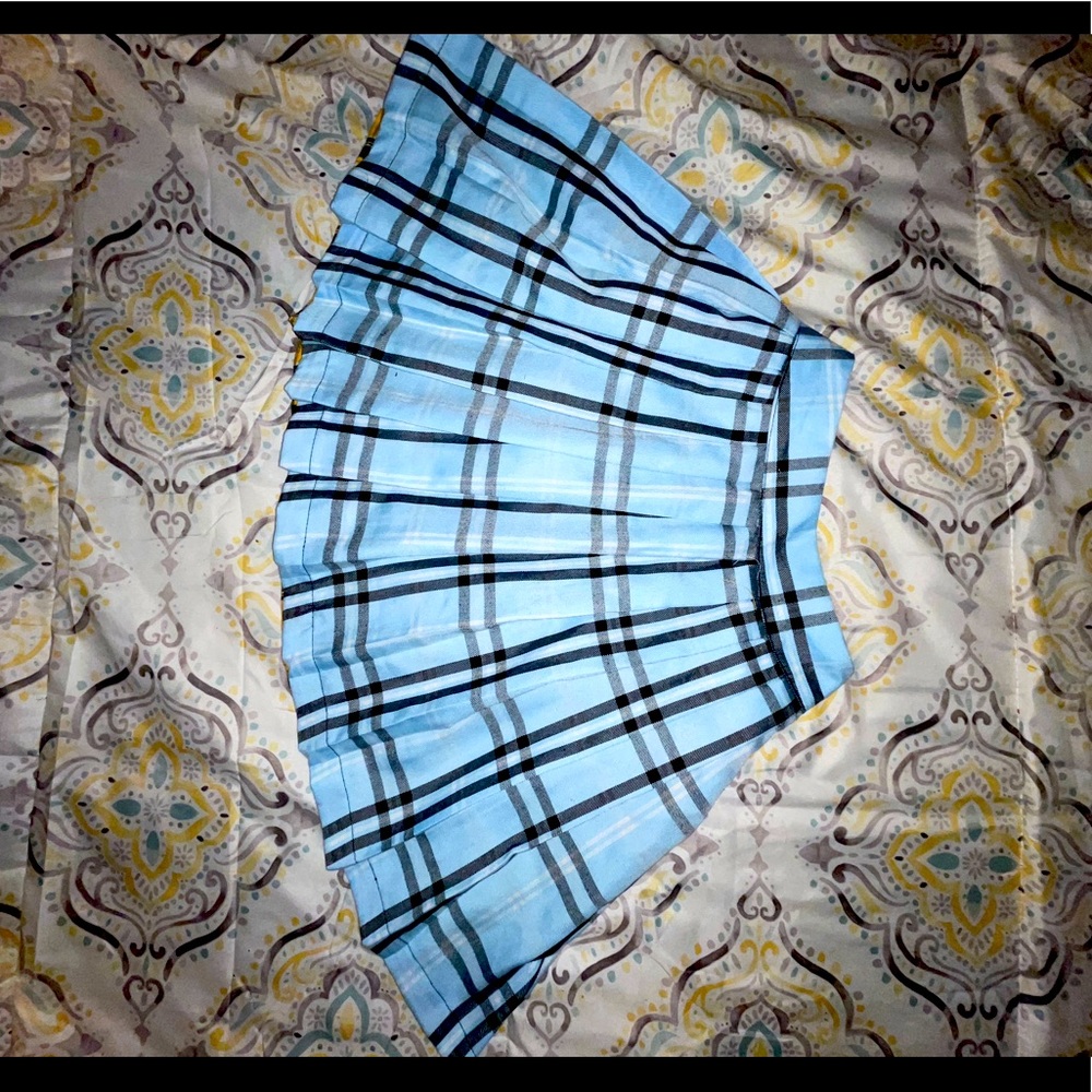 FREE SHIPPING! NWOT Yellow and Blue Plaid Skirt